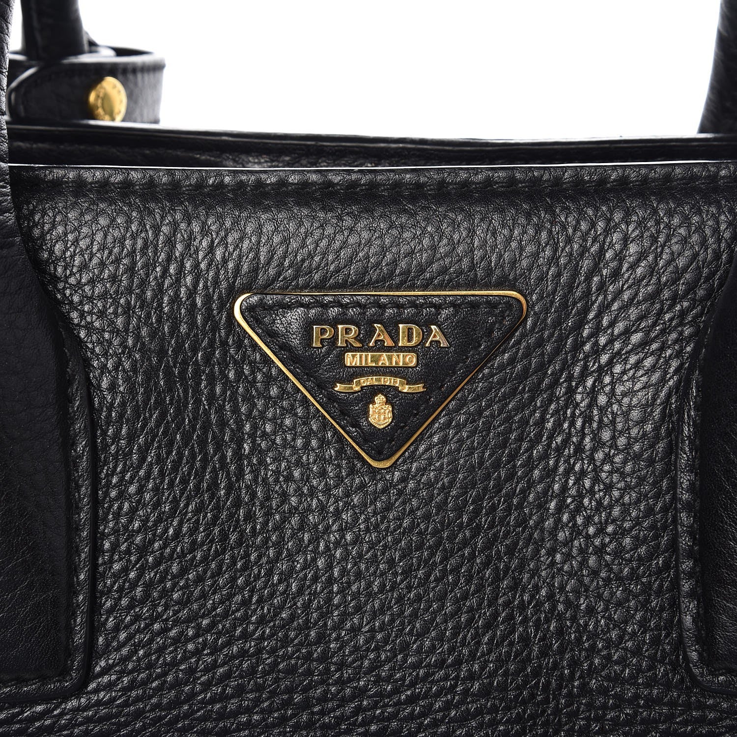 Prada Vitello Daino Shopping Tote Nero Black 9 of 10