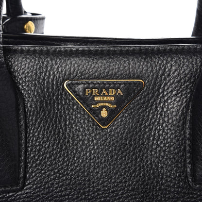 Prada Vitello Daino Shopping Tote Nero Black 9 of 10