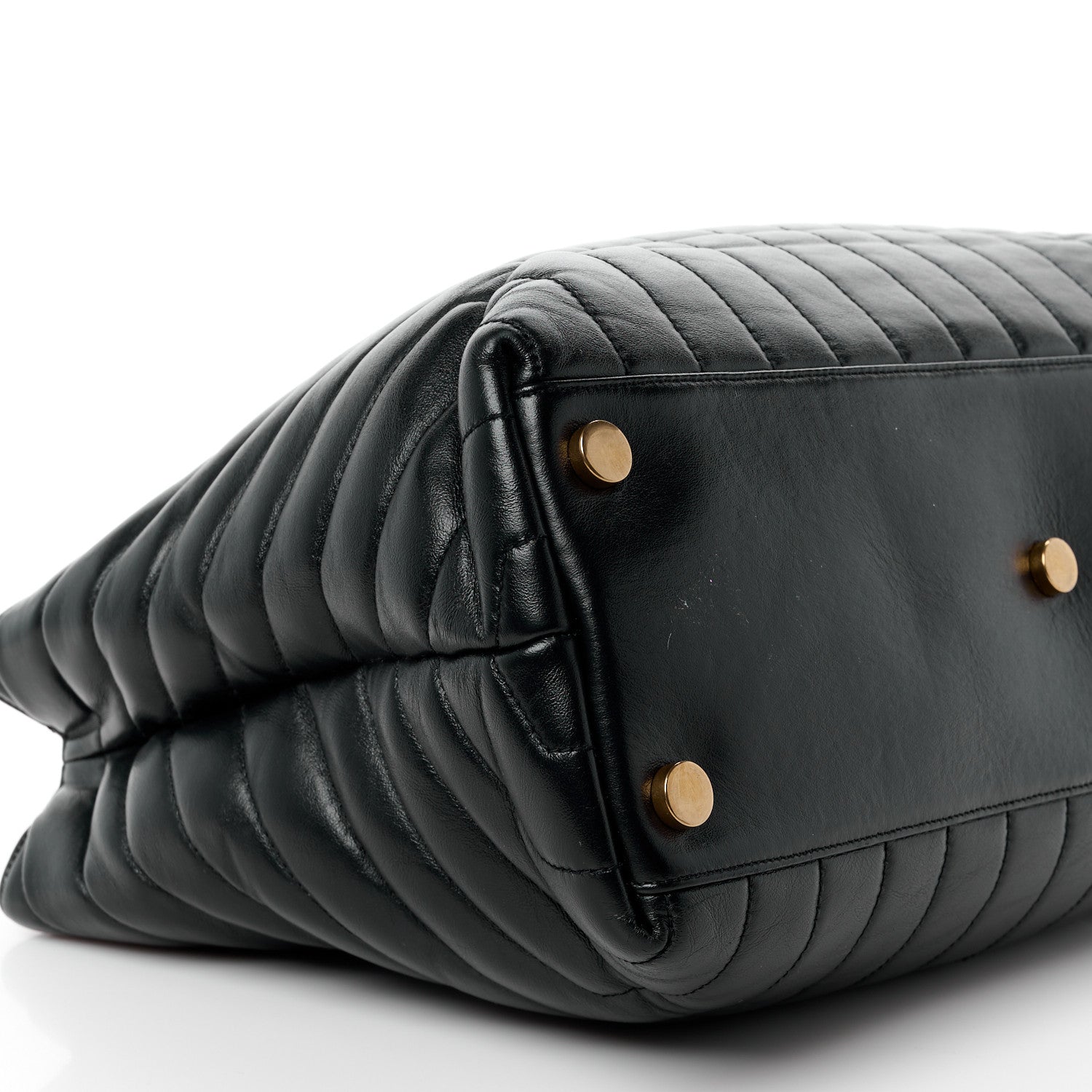 Saint Laurent Calfskin Y Quilted Monogram Large Loulou Shopper Black 11 of 12