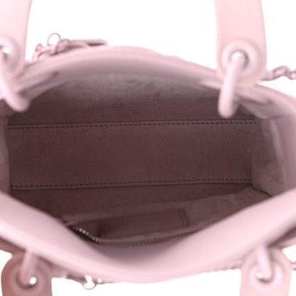 Christian Dior Ultra Matte Calfskin Cannage Mini Lady Dior Lavender 5 of 11
