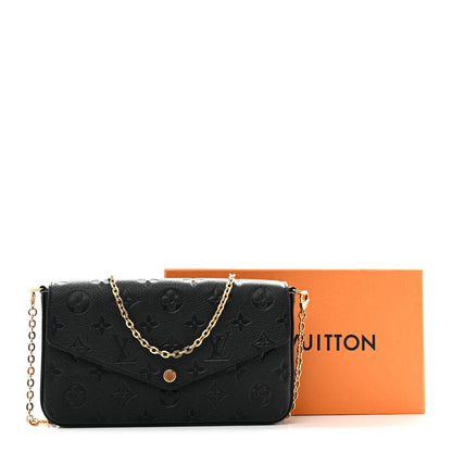 Louis Vuitton Empreinte Pochette Felicie Chain Wallet Black 12 of 12