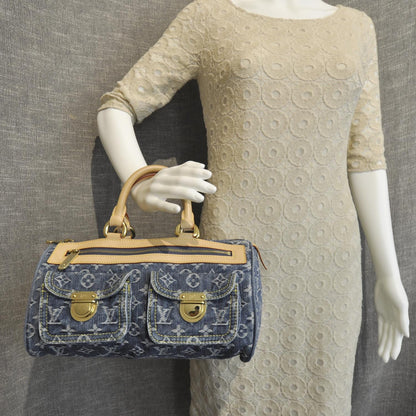 Louis Vuitton Monogram Denim Neo Speedy Blue 2 of 8