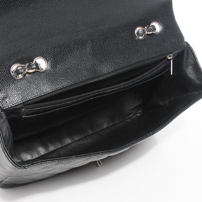 Chanel Caviar Quilted Jumbo Single Flap Black 5 of 8