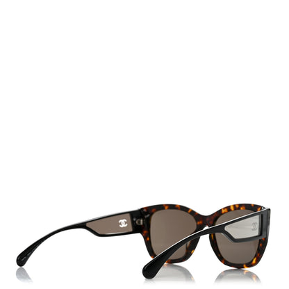 Chanel Acetate Polarized Butterfly Signature CC Sunglasses 5429-A Black 4 of 8