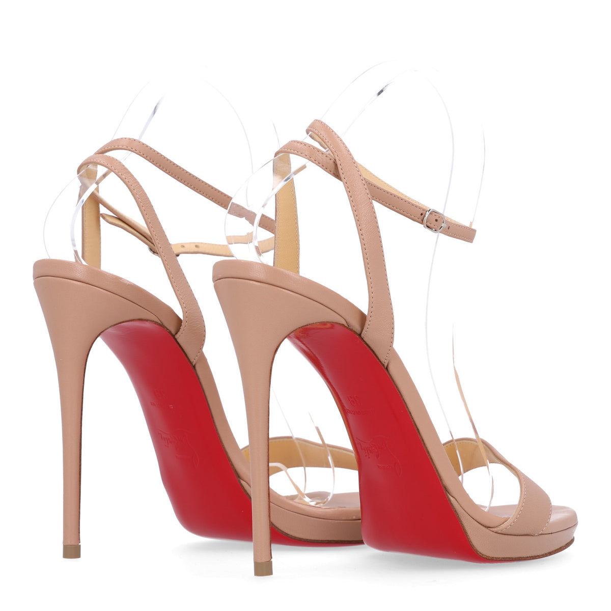 Christian Louboutin Nappa Loubi Queen 120 Pumps 39 Nude 5 of 10