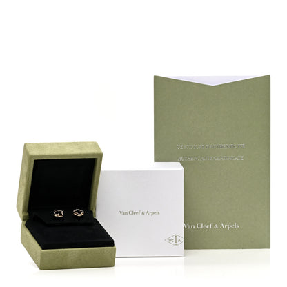 Van Cleef & Arpels VAN CLEEF & ARPELS 18K Yellow Gold Black Onyx Sweet Alhambra Earrings 5 of 5