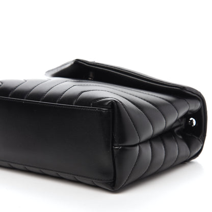 Saint Laurent Calfskin Y Quilted Monogram Small Loulou Chain Satchel Black 7 of 11