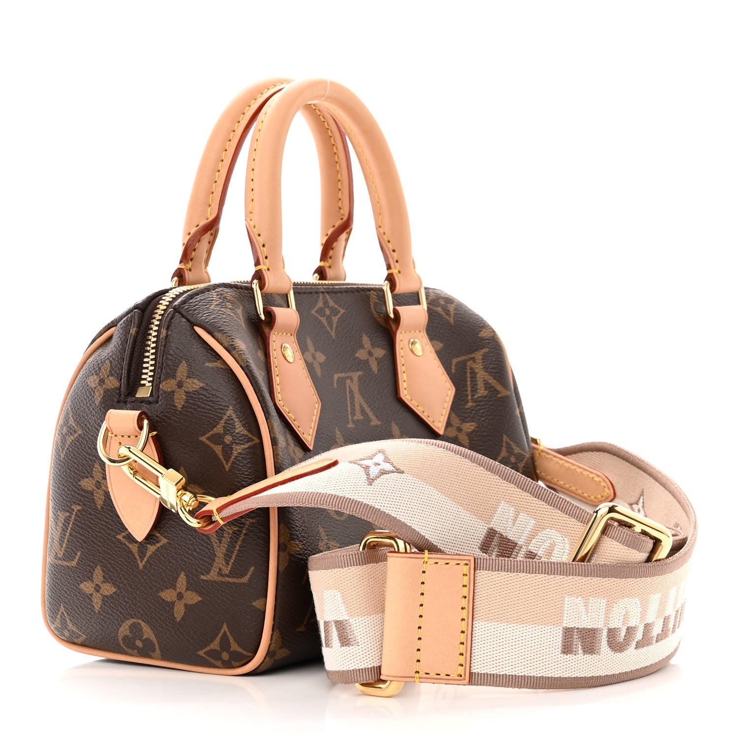 Louis Vuitton Monogram Speedy Bandouliere 20 Beige 3 of 10