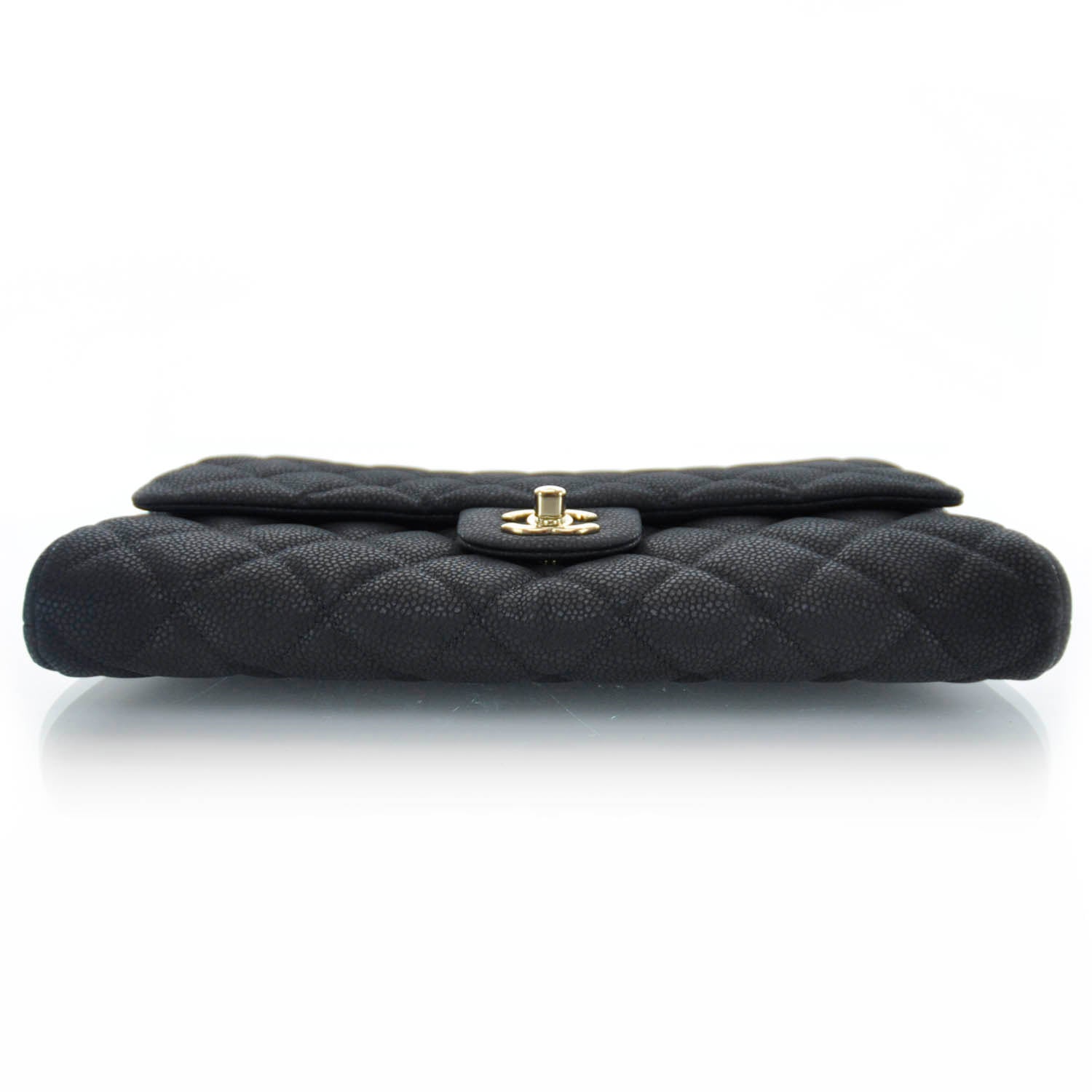 Chanel Iridescent Caviar Quilted Clutch Flap Black 5 of 8