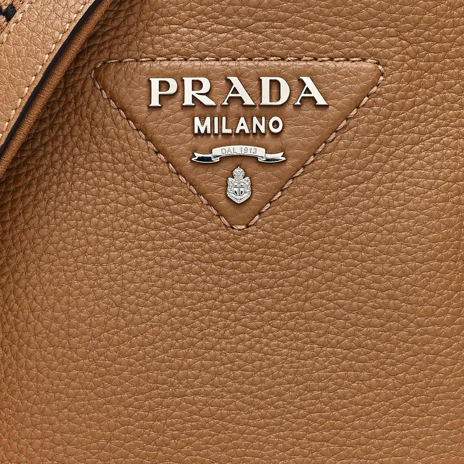 Prada Vitello Daino Soft Mini Hobo Messenger Bag Caramel 7 of 9