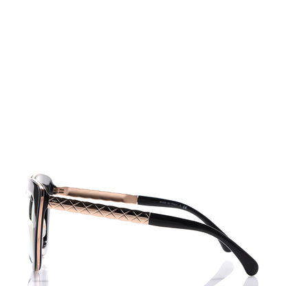 Chanel Cat Eye Quilted Sunglasses 5368 Black Pink 3 of 8
