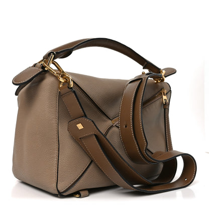 Loewe Grained Calfskin Medium Puzzle Bag Sand Mink 3 of 10