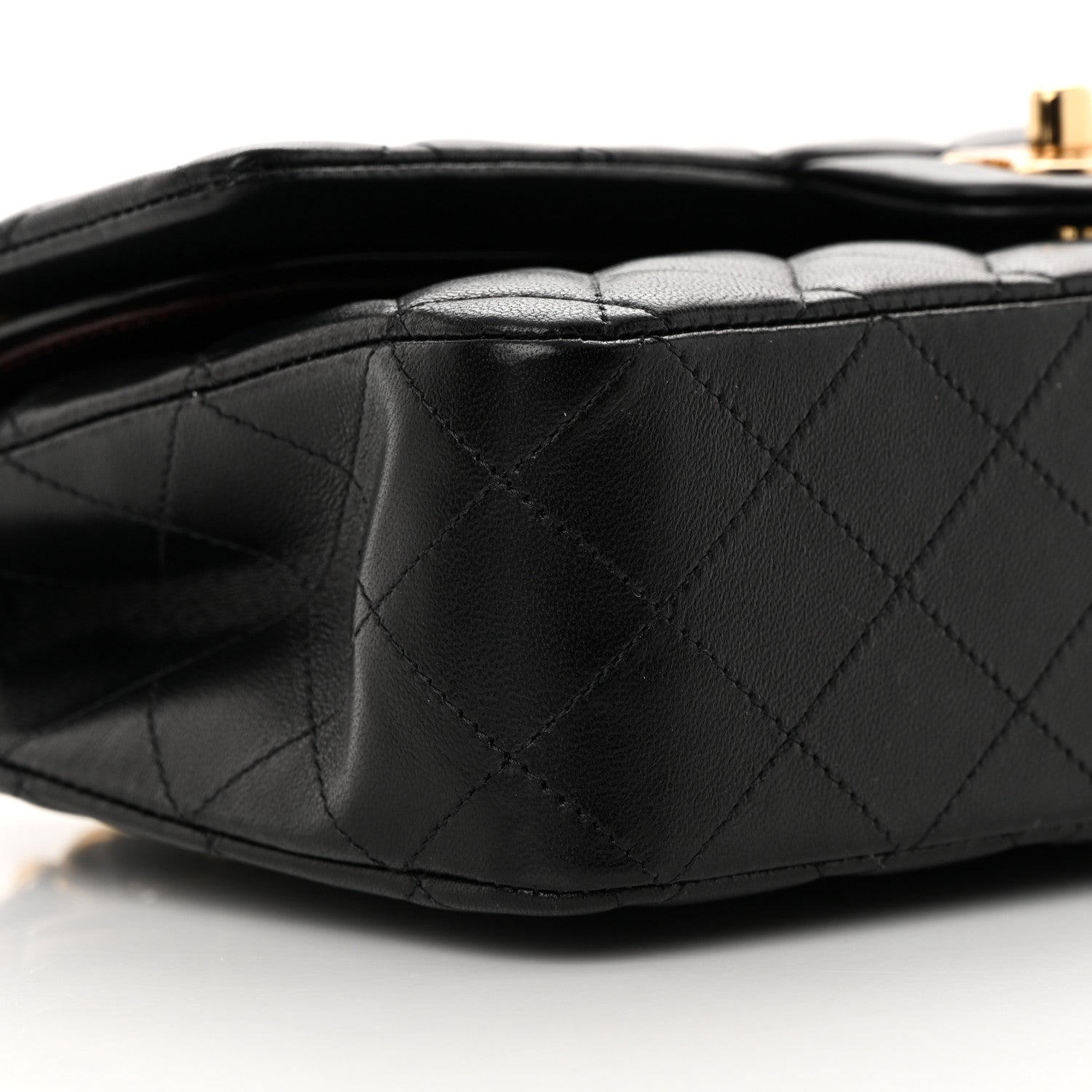Chanel Lambskin Quilted Medium Double Flap Black 9 of 14
