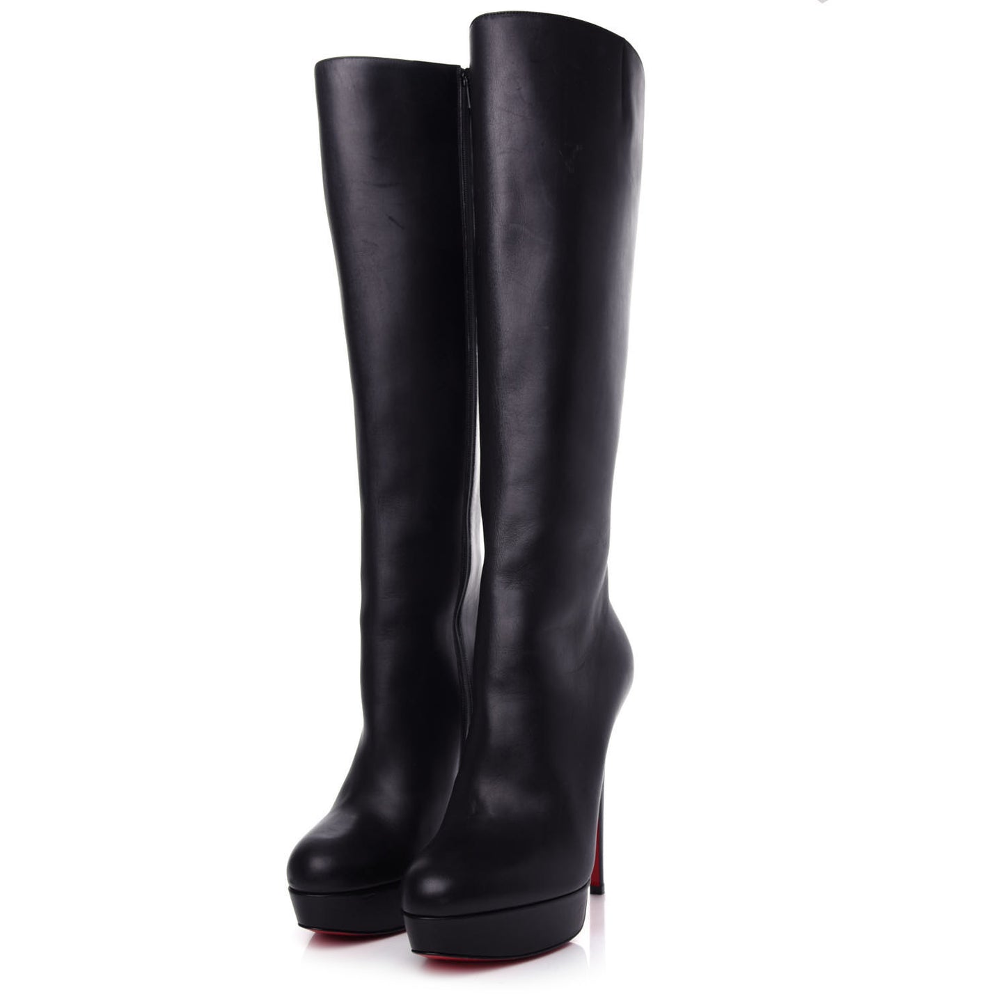 Calfskin Bianca Botta 140 Knee Boots 39 Black