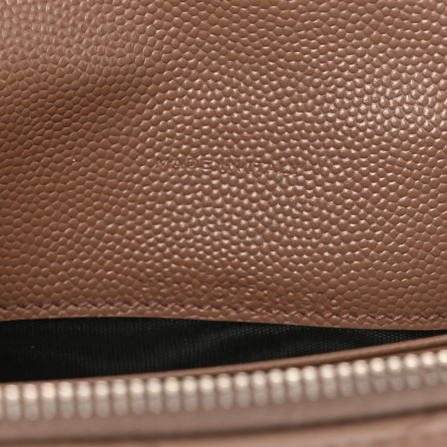 Saint Laurent Grain De Poudre Matelasse Chevron Monogram Envelope Chain Wallet Fard 7 of 11