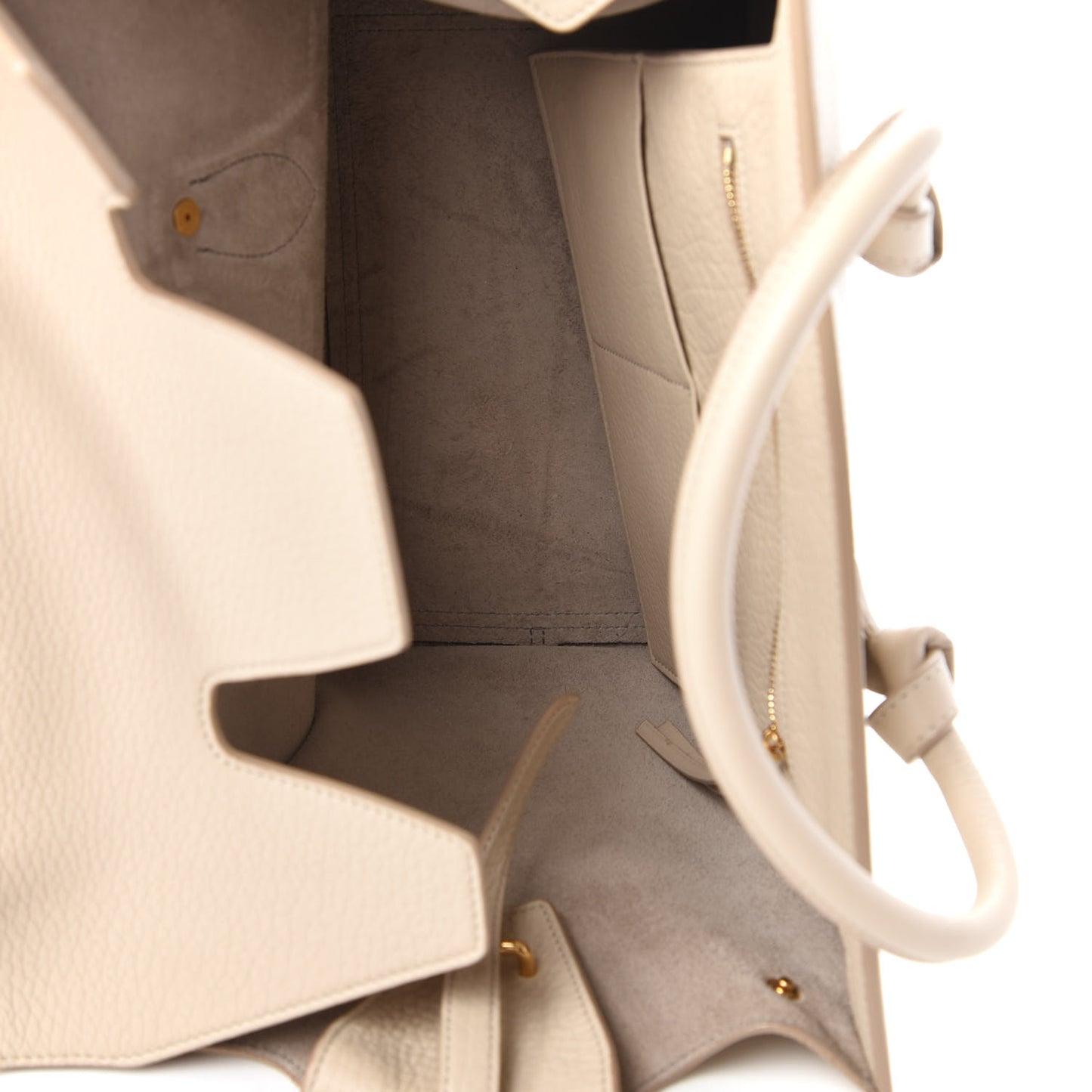 Crisped Calfskin Mini Tie Knot Tote Chalk