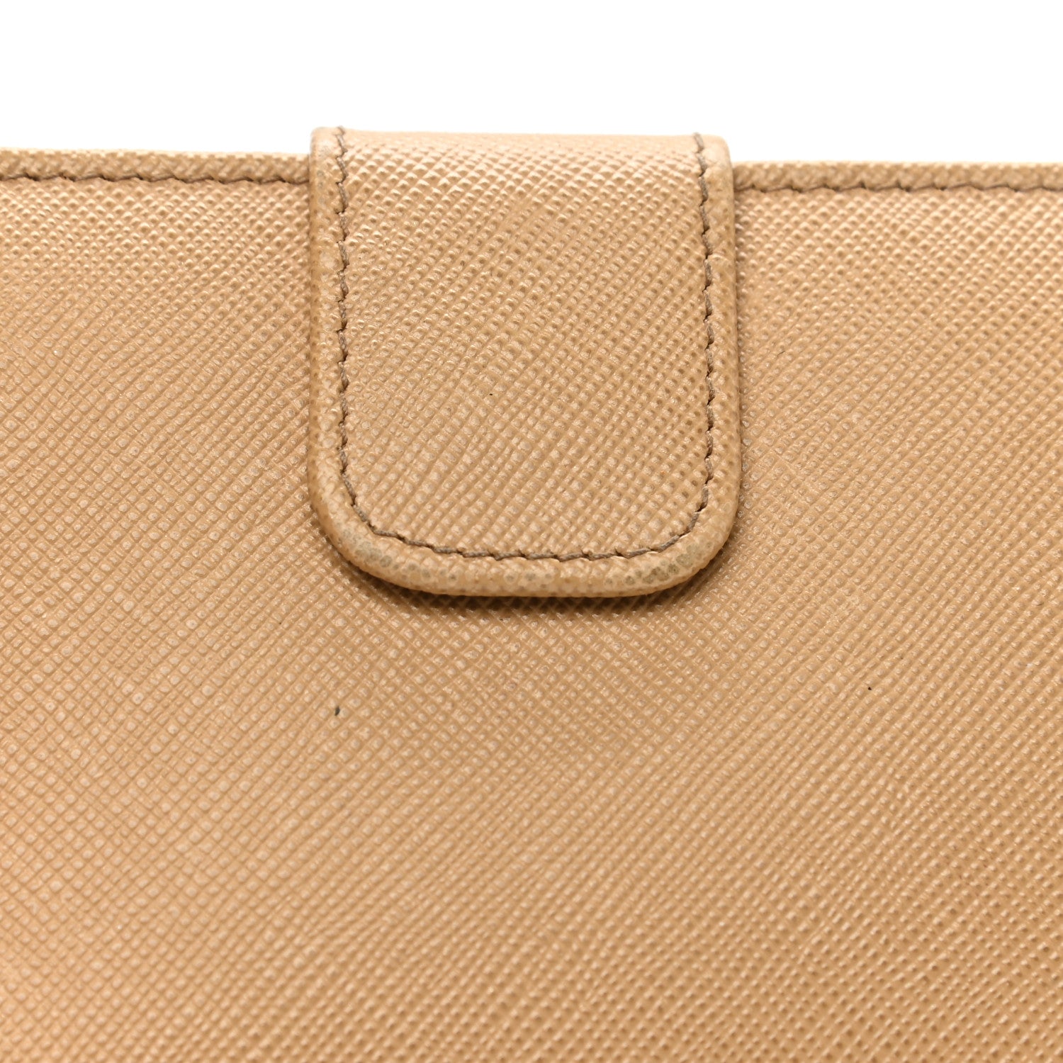 Prada Saffiano Metal Compact Wallet Noisette 9 of 15