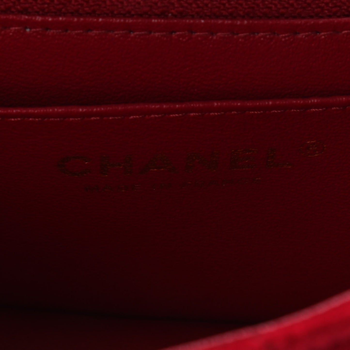 Velvet Quilted Mini 2.55 Reissue Flap Red