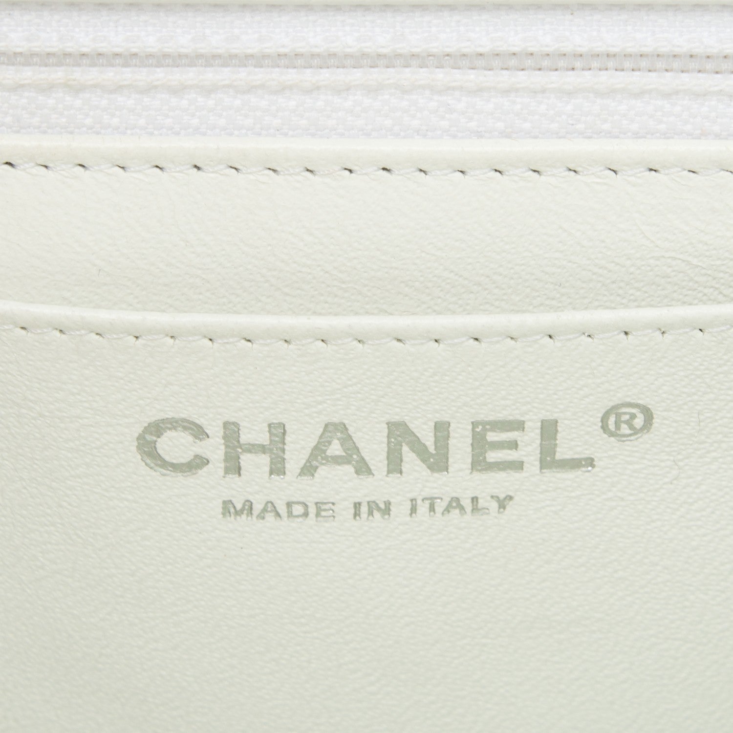 Chanel Caviar Jumbo Single Flap White 6 of 10