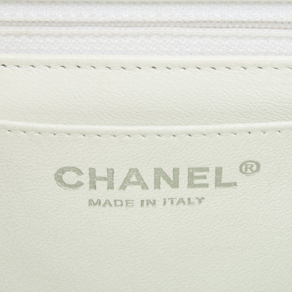 Chanel Caviar Jumbo Single Flap White 6 of 10
