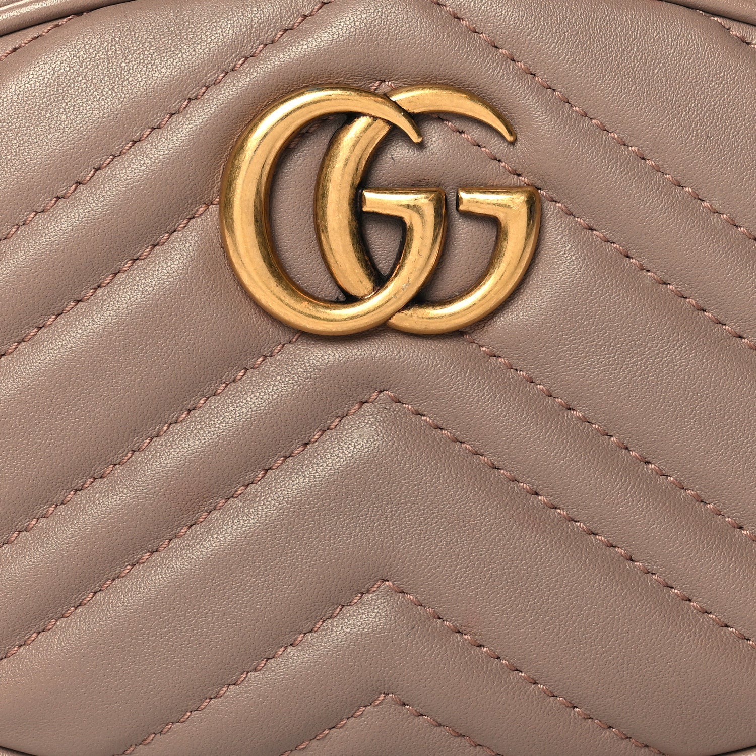 Gucci Calfskin Matelasse GG Marmont Belt Bag 85 34 Porcelain Rose 8 of 11