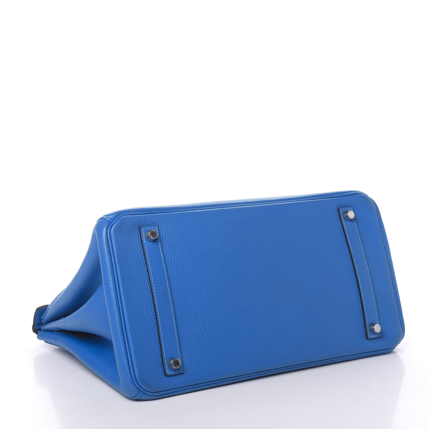 Taurillon Clemence Birkin 35 Bleu Hydra
