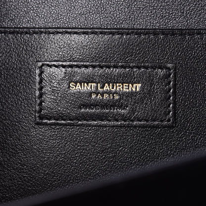 Saint Laurent Smooth Calfskin Medium Domino Shoulder Bag Black 7 of 9