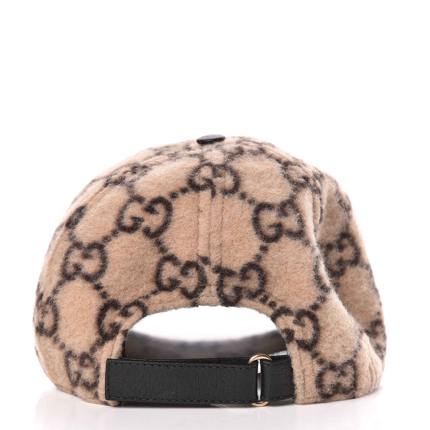 Gucci Covered Wool GG Monogram Baseball Hat XL Beige Ebony 3 of 7