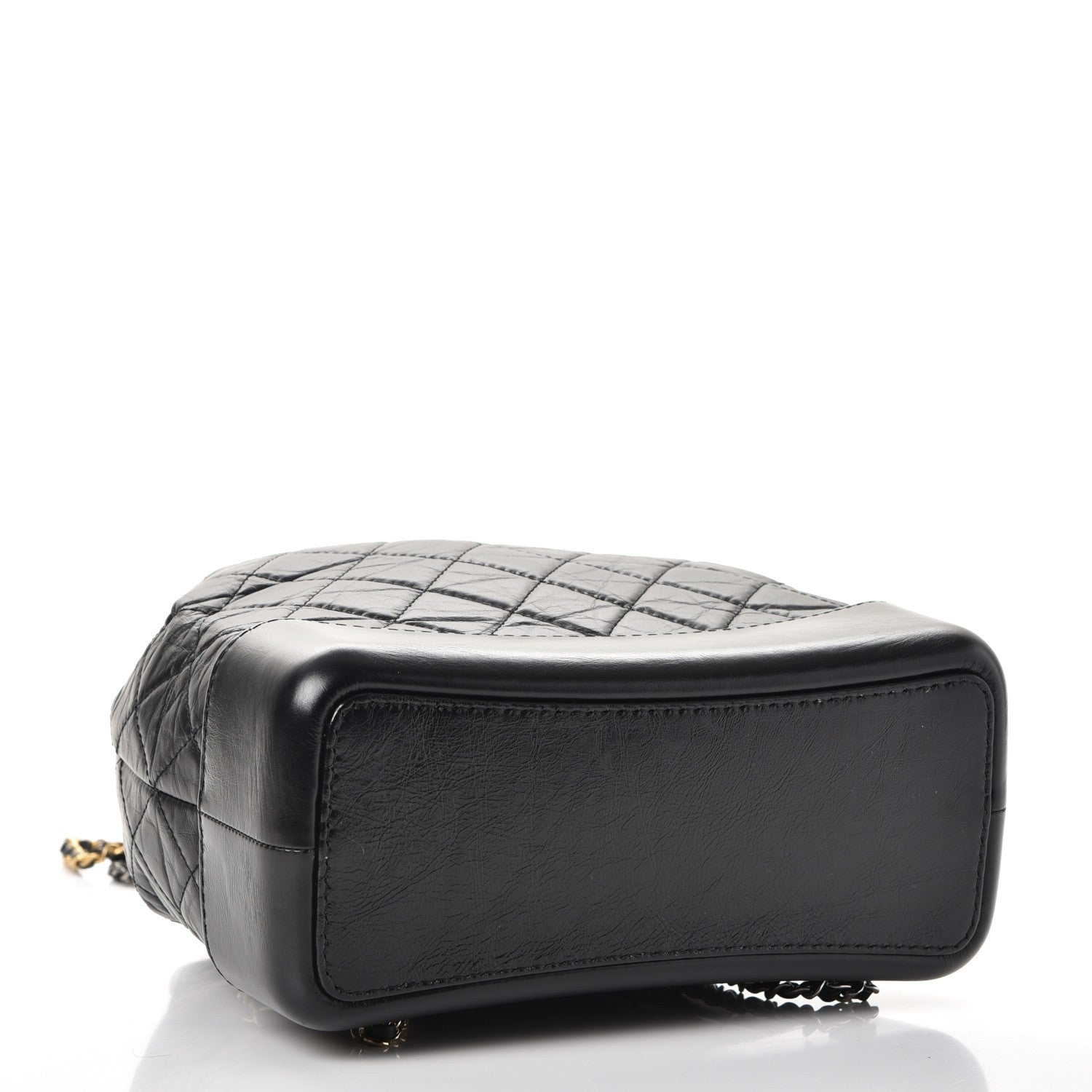 Chanel Aged Calfskin Quilted Gabrielle Backpack Black 4 of 8