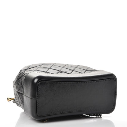 Chanel Aged Calfskin Quilted Gabrielle Backpack Black 4 of 8