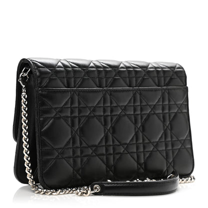 Christian Dior Lambskin Cannage Miss Dior Promenade Pouch Black 3 of 11
