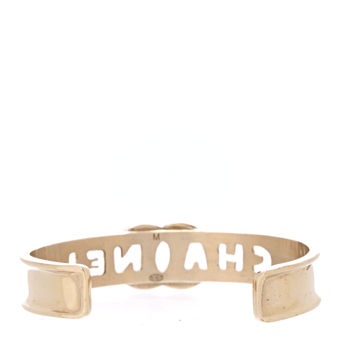 Crystal CC Cuff Bracelet M Gold
