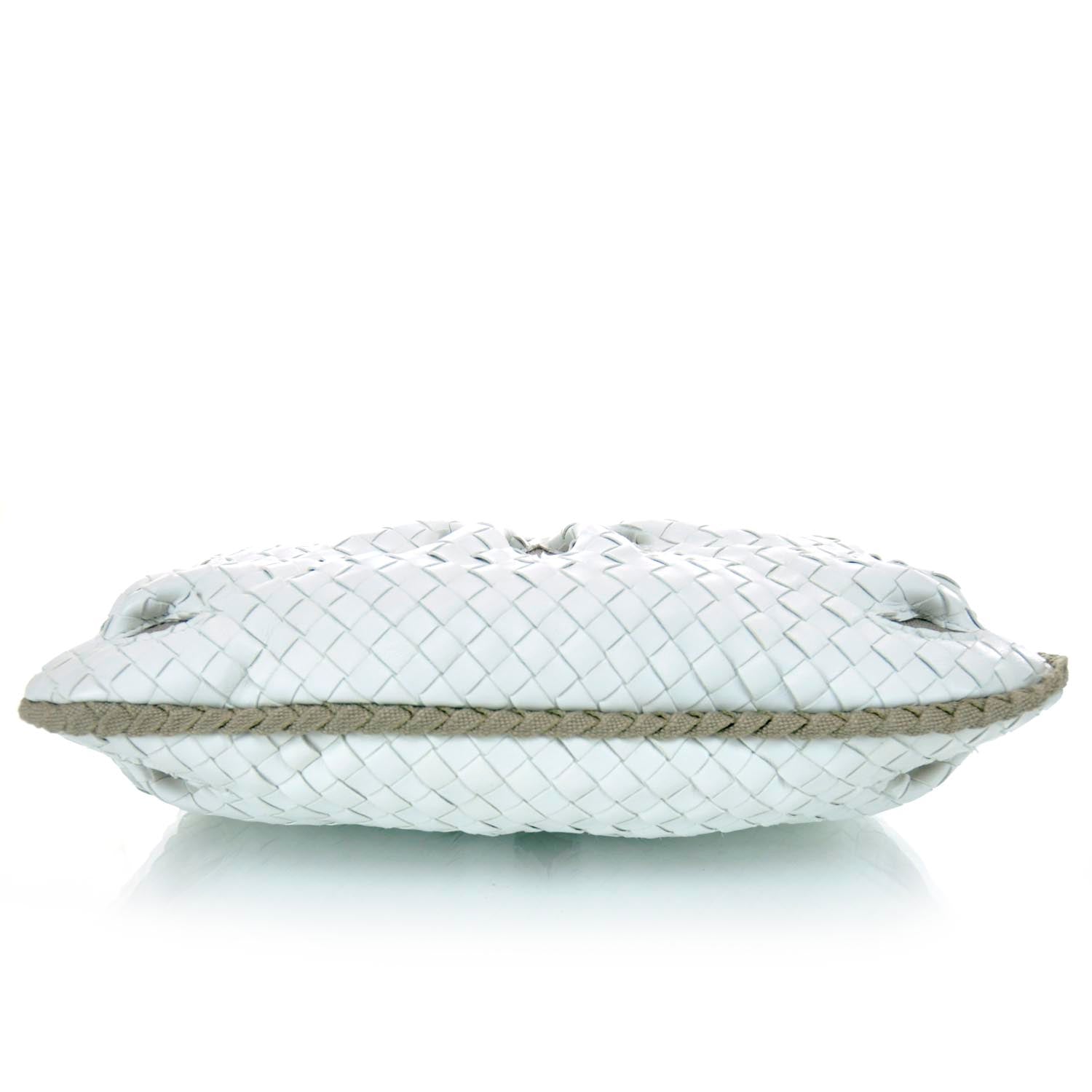 Bottega Veneta Nappa Intrecciato Flower Medium Veneta Hobo White 5 of 11