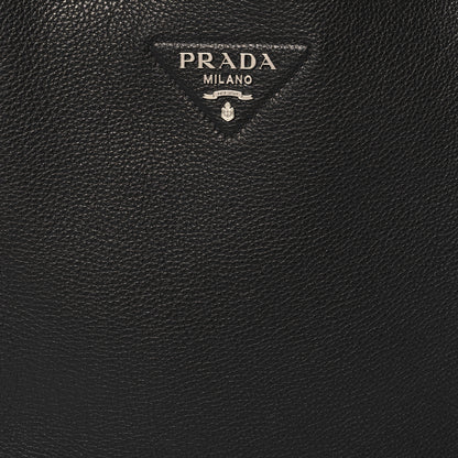 Prada Vitello Daino Soft Medium Dynamique Tote Black 7 of 9
