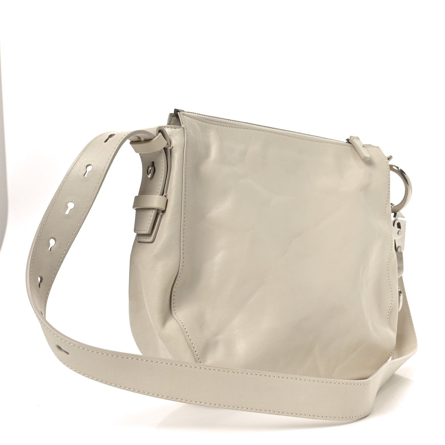 Burberry Crinkled Calfskin Small Knight Shoulder Bag Soap 3 of 9