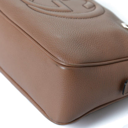 Gucci Pebbled Calfskin Small Soho Bowler Camelia 12 of 12