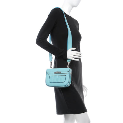 Hermes Veau Swift Mini Sac Berline Bleu Atoll Colvert 2 of 9
