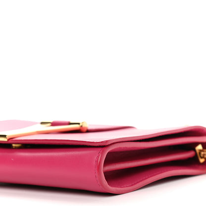 Saint Laurent Calfskin Mini Y Ligne Crossbody Pochette Bag Fuchsia 8 of 8