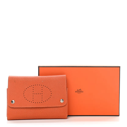 Hermes Taurillon Clemence Mises et Relances Playing Cards Holder Potiron 8 of 11