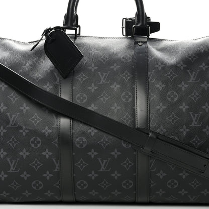 Louis Vuitton Monogram Eclipse Keepall Bandouliere 55 8 of 14