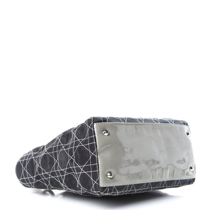 Christian Dior Satin Cannage Medium Lady Dior Black 4 of 9