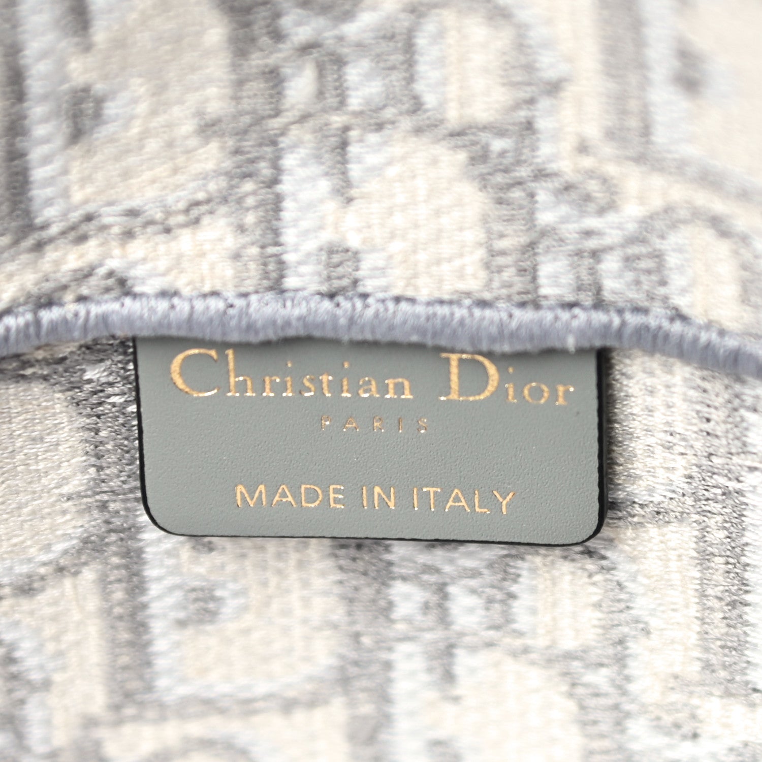 Christian Dior Oblique Slim Saddle Pouch Grey 6 of 11
