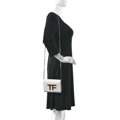 Tom Ford Calfskin Icon Disco Bag White 2 of 15