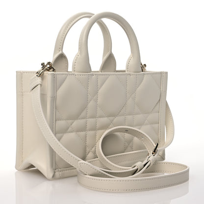 Christian Dior Calfskin Macrocannage Mini Book Tote Latte 3 of 11