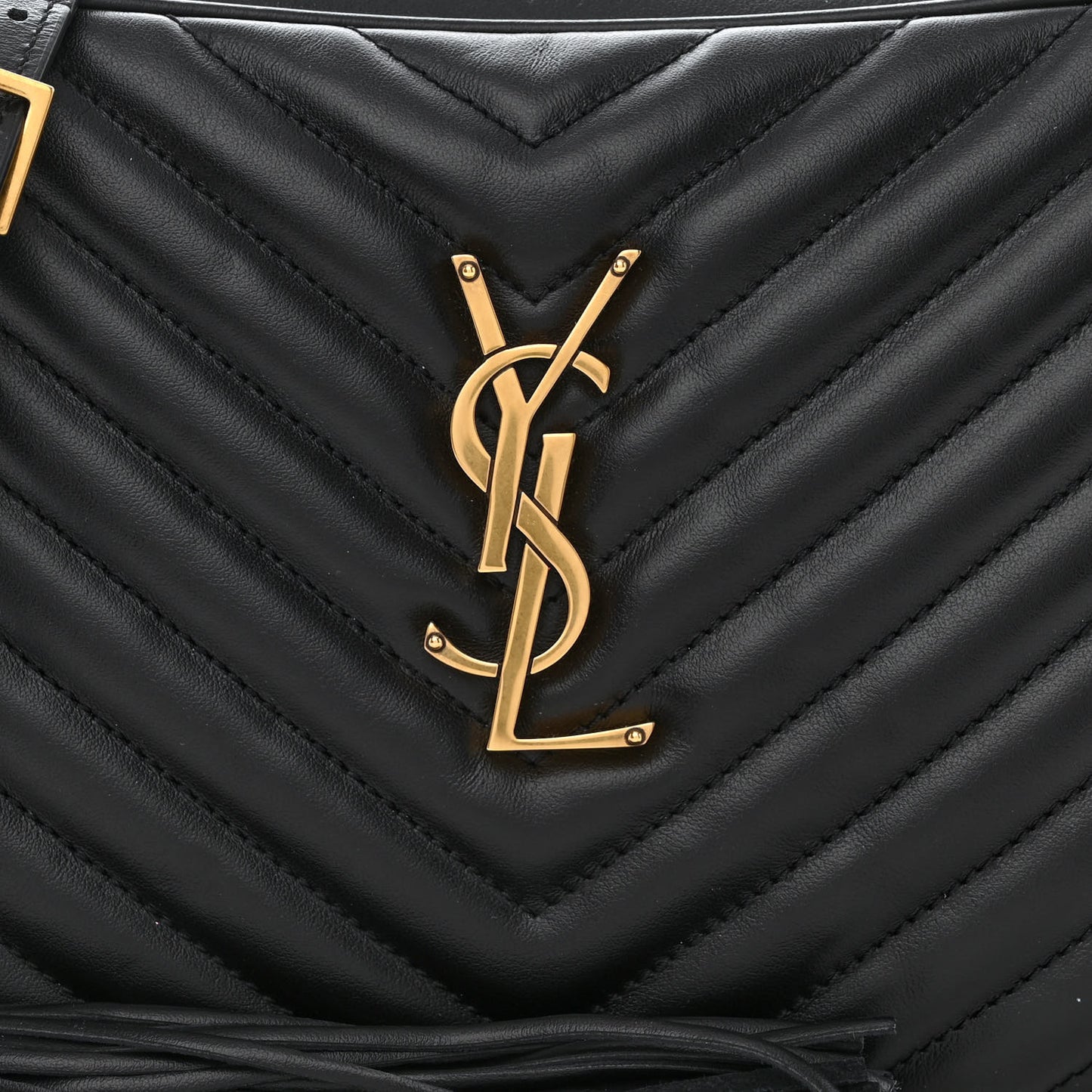 Calfskin Matelasse Monogram Lou Camera Bag Black