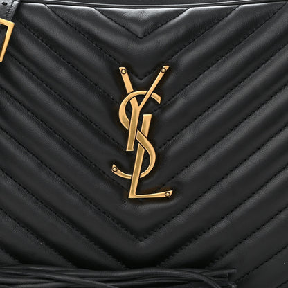 Saint Laurent Calfskin Matelasse Monogram Lou Camera Bag Black 8 of 11