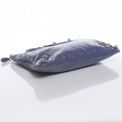 Balenciaga Agneau Giant Rose Gold Hardware 12 Flat Handle Clutch Jacynthe 4 of 7