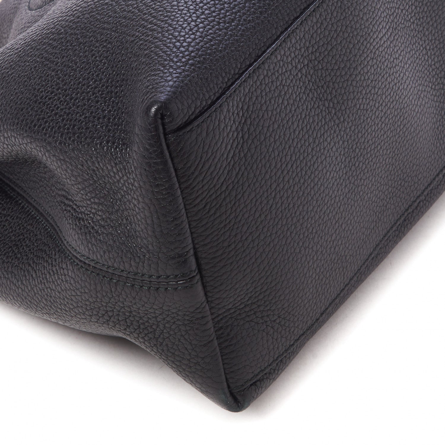 Gucci Pebbled Calfskin Medium Soho Chain Shoulder Bag Black 7 of 12