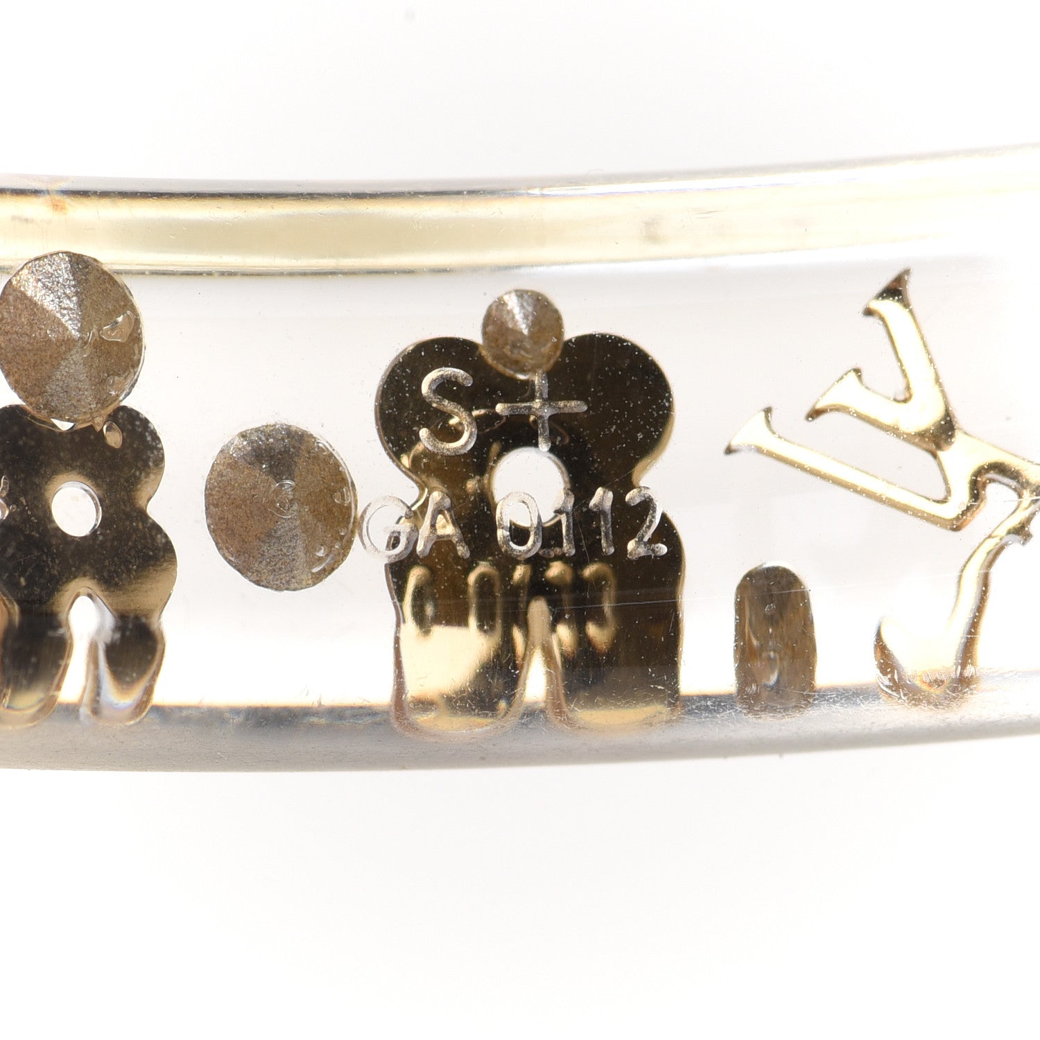 Louis Vuitton Resin Swarovski Medium Inclusion Bracelet PM Transparent 4 of 4