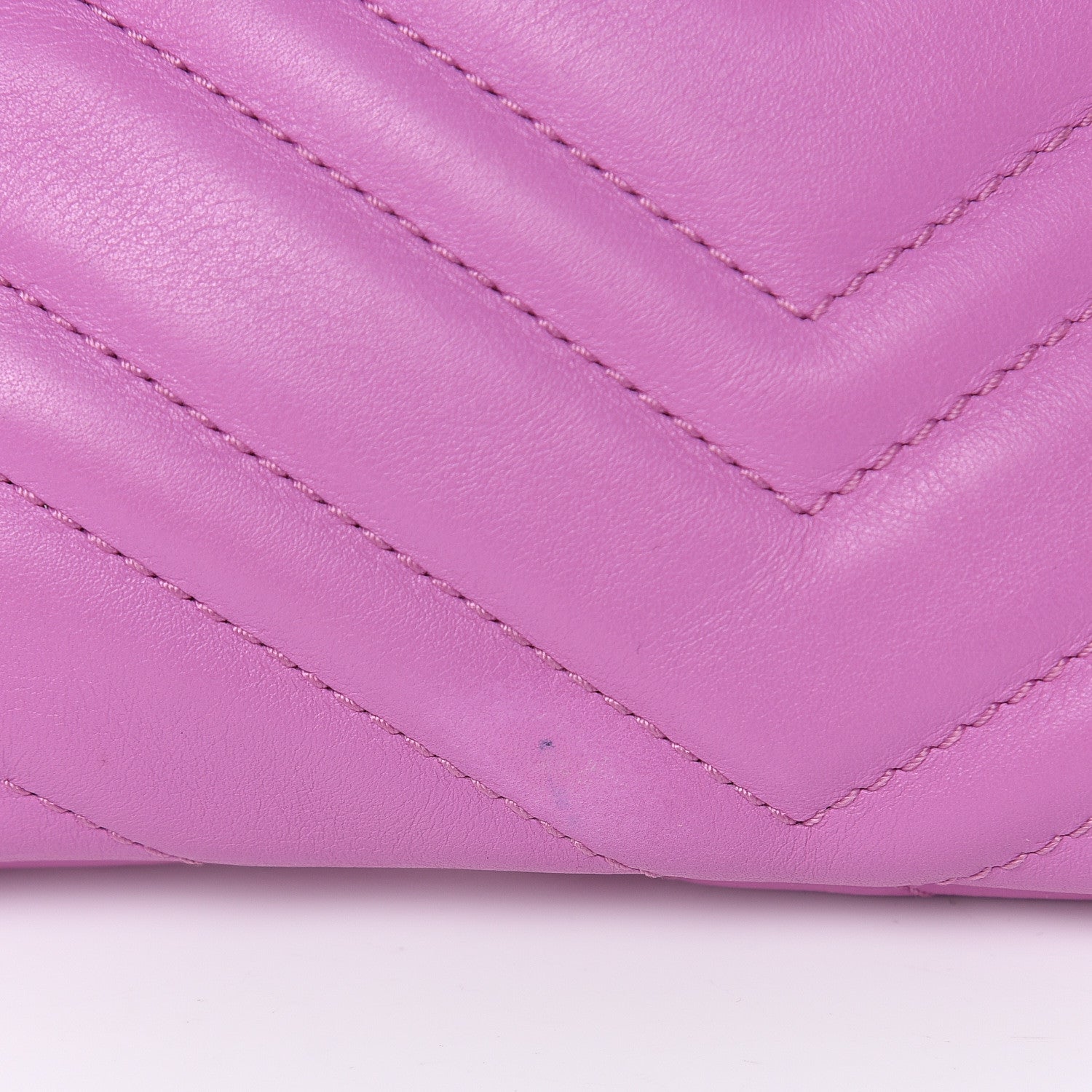 Gucci Calfskin Matelasse Mini GG Marmont Chain Bag Candy Mousse 10 of 10